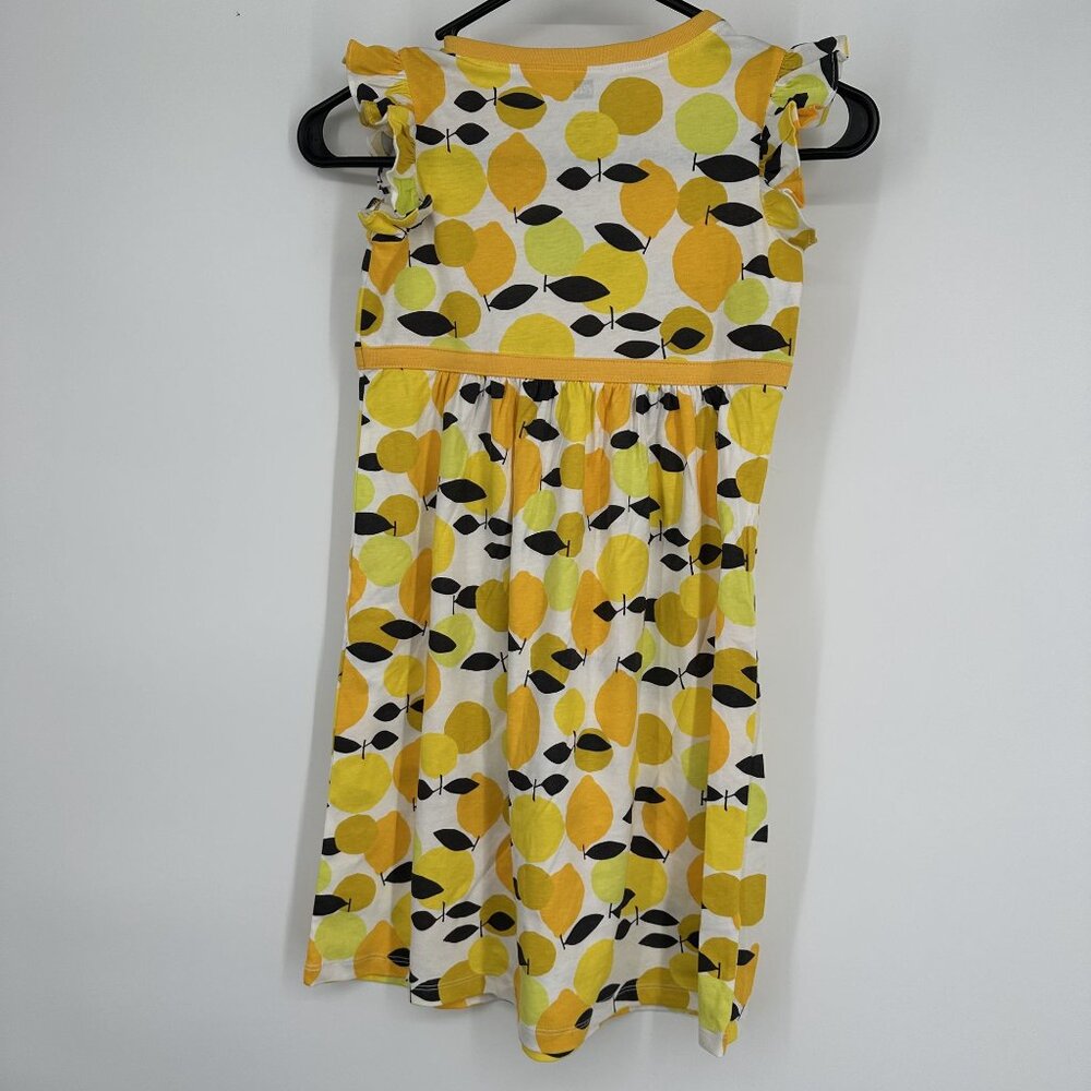 Tea Collection Girls Lemon Dress Size 7 - Picture 2 of 4